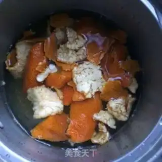 Make Orange pear soup step 1