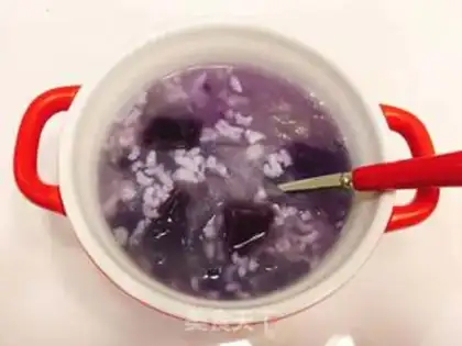 Make Purple potato silver congee step 5