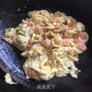 Make Shrimp fried eggs step 7