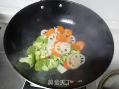 Make ♪ West blue flowers with carrots ♪ step 3