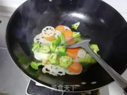 Make ♪ West blue flowers with carrots ♪ step 5