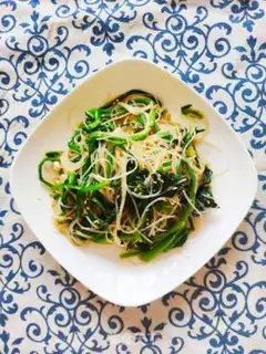 Make Fan spinach step 5
