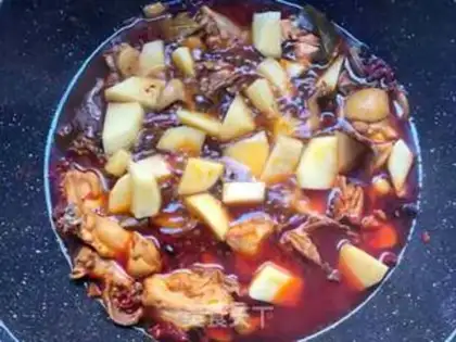 Make Xinjiang chicken step 6
