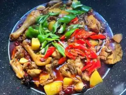 Make Xinjiang chicken step 7