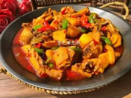 Make Xinjiang chicken step 8