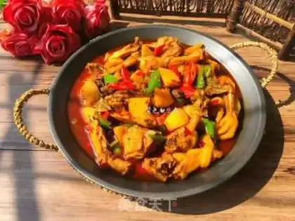 Make Xinjiang chicken step 9
