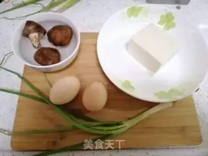 Make Tofu mushrooms steam eggs step 0