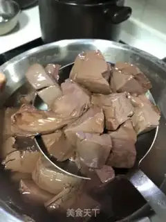 Make Pig blood tofu soup step 1