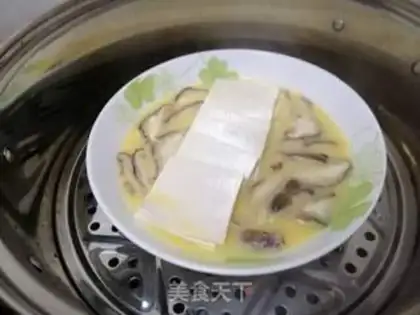Make Tofu mushrooms steam eggs step 3