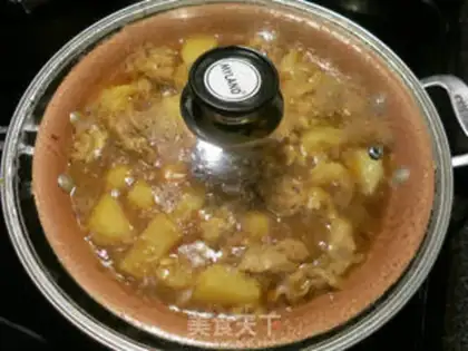 Make Curry potatoes, chicken legs step 11