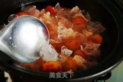 Make Ice cream, silver ear soup step 4