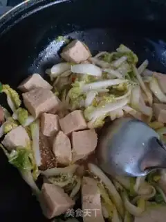 Make Tofu with soup dolls step 5