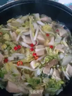 Make Tofu with soup dolls step 8