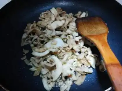 Make Cream pepper fried oil step 2