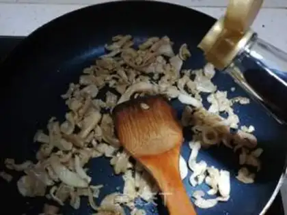 Make Cream pepper fried oil step 3