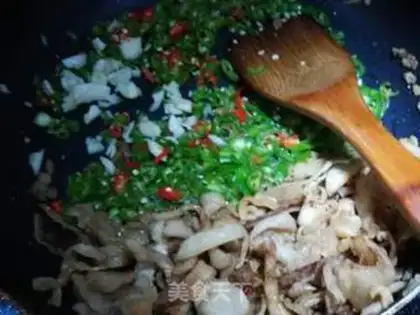 Make Cream pepper fried oil step 5