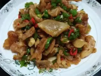 Make Cream pepper fried oil step 7
