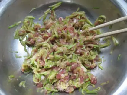 Make The meat dumplings step 9