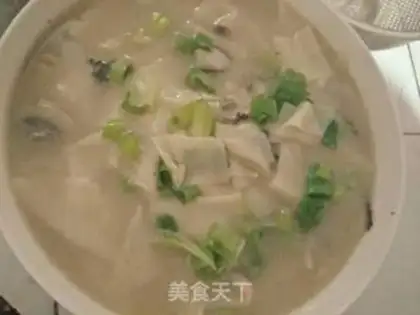 Make Fish soup noodles step 8