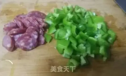 Make Sausage tomato pepper step 2
