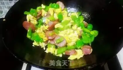 Make Sausage tomato pepper step 8