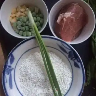 Make Beef corn pea porridge step 0