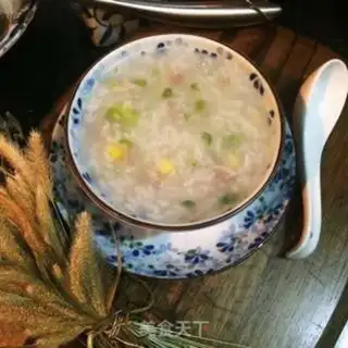 Make Beef corn pea porridge step 8