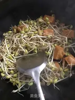 Make Tofu soy sprouts step 3