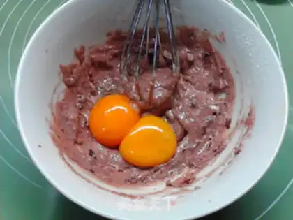 Make Double blueberry chili cake step 4