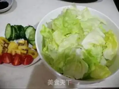 Make Vegetable salad step 1