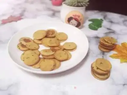 Make Egg black sesame cookies step 7
