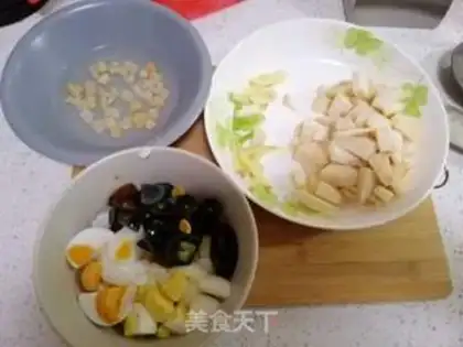 Make Gold and silver omelet spinach step 2