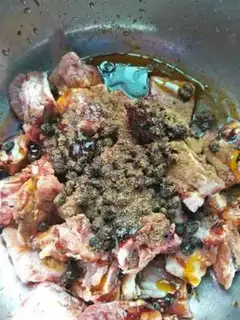 Make Bean evaporated ribs step 2