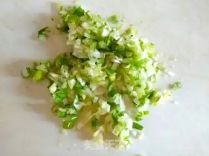 Make Red chicken tofuballs step 1