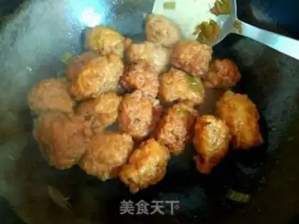 Make Red chicken tofuballs step 9