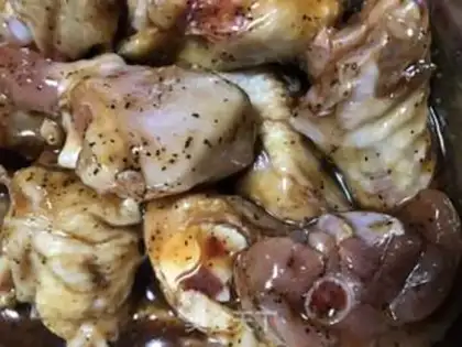 Make Black pepper chicken step 1