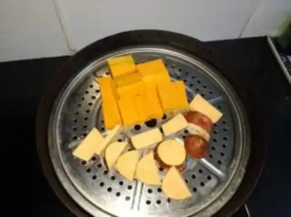Make Potato pumpkin pie step 1