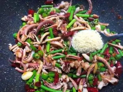 Make Spicy squid step 9