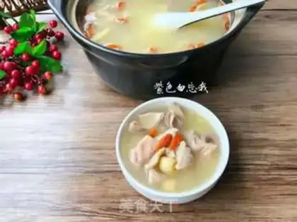Make Lotus pig belly soup step 10