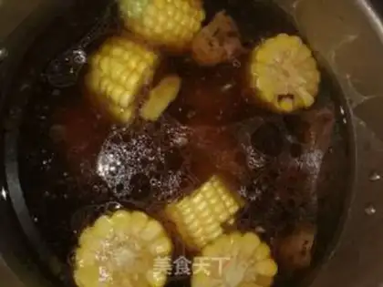 Make Goose Lotus soup step 2