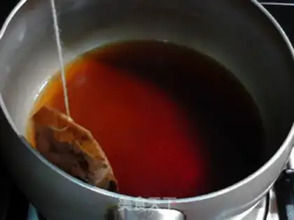Make Almond milk tea step 5