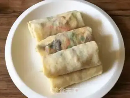 Make Spring rolls step 8