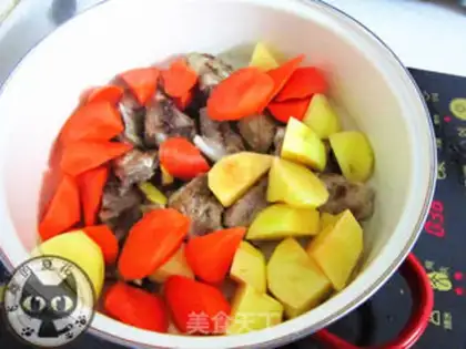 Make Coke chop burn potatoes step 6
