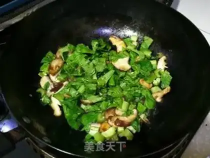Make Mustard fried mushrooms step 4