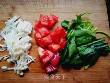 Make Spinach omelet soup step 0