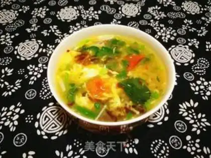 Make Spinach omelet soup step 10