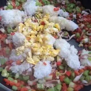 Make Squid rice step 5