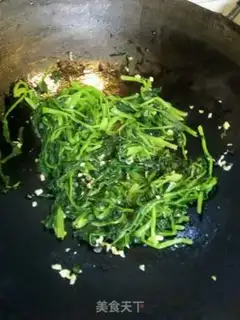 Make Garlic spinach step 5
