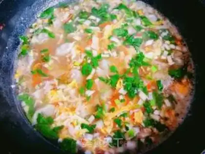 Make The egg bouquet soup step 9