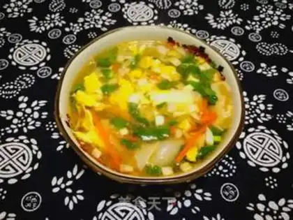 Make The egg bouquet soup step 10